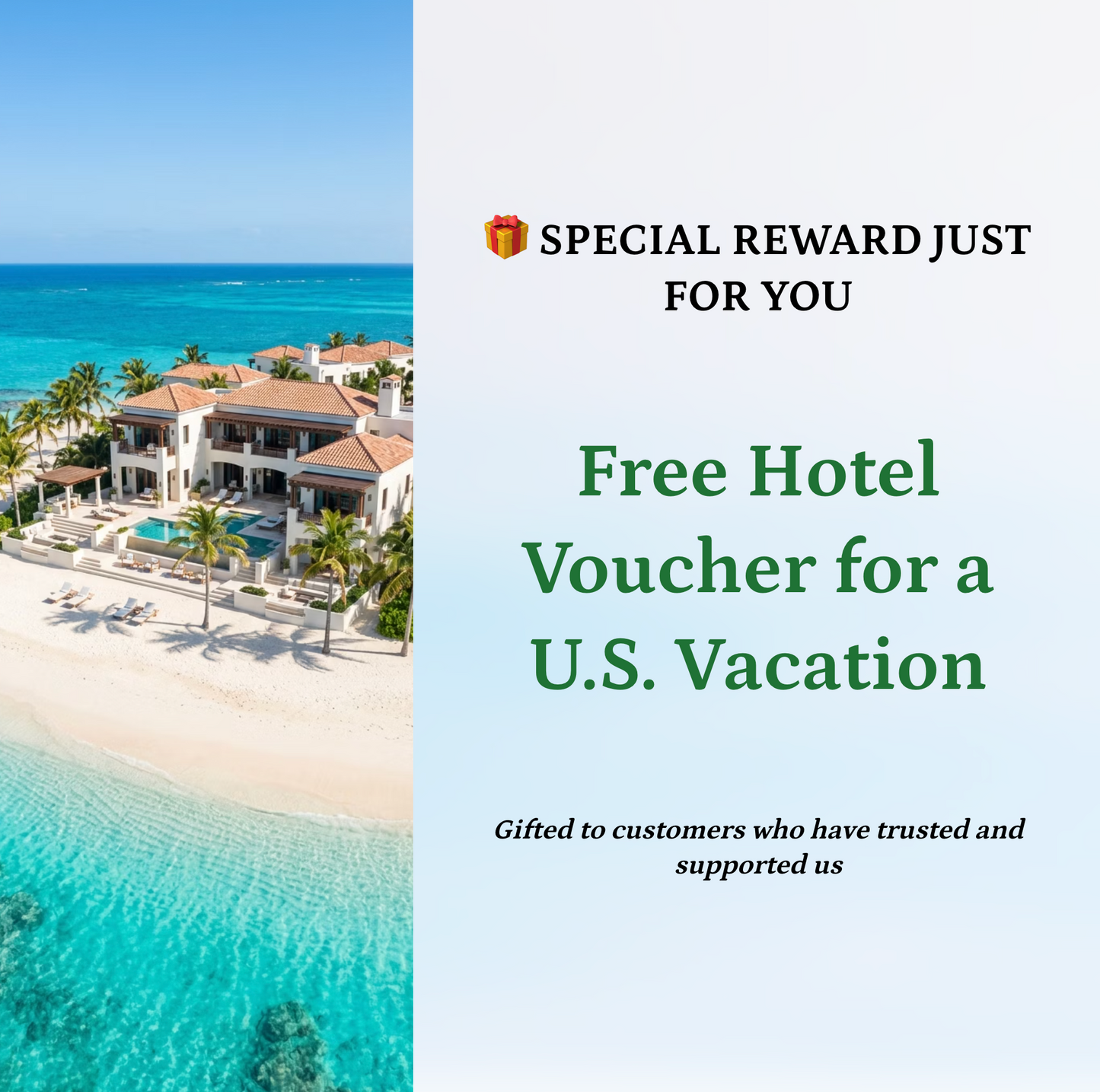 free hotel voucher for a U.S. vacation