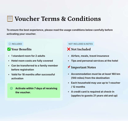 Hotel Voucher - US Destination